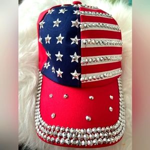 Red White and Blue baseball hat